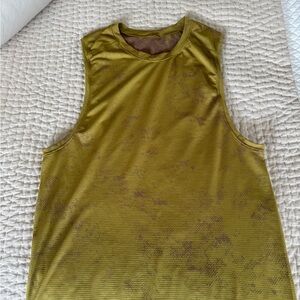 Lululemon Athletica Metal Vent Tech Olive Tank Top M